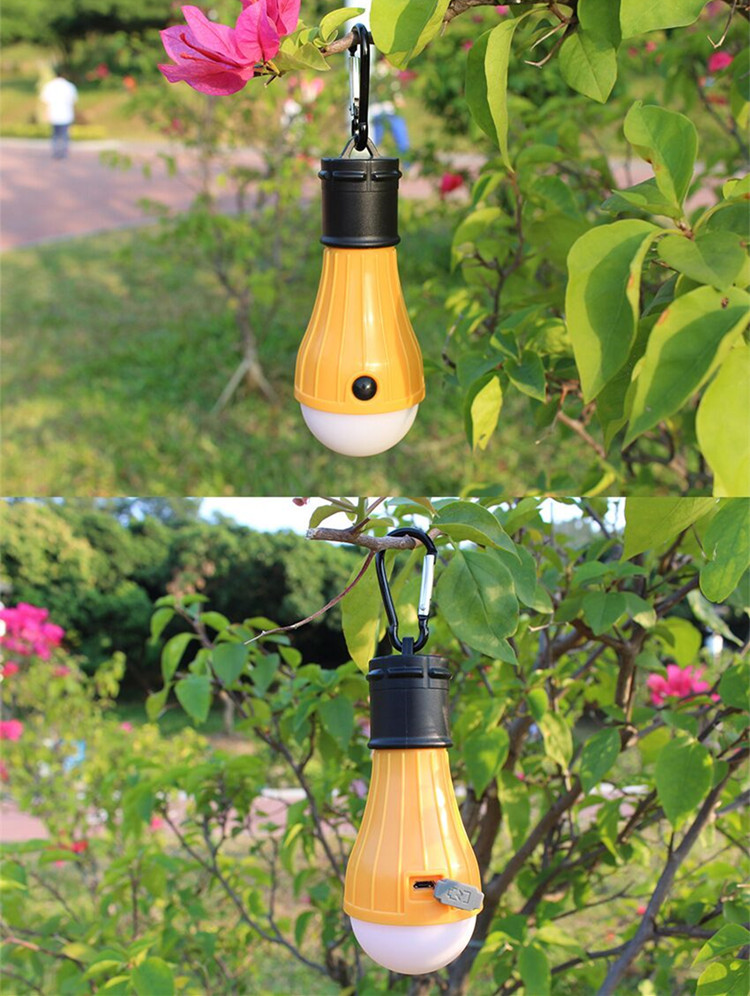 Factory Supply Solar Camp Light LED Bulb Android Micro USB Rechargeable LED Emergency Lamp