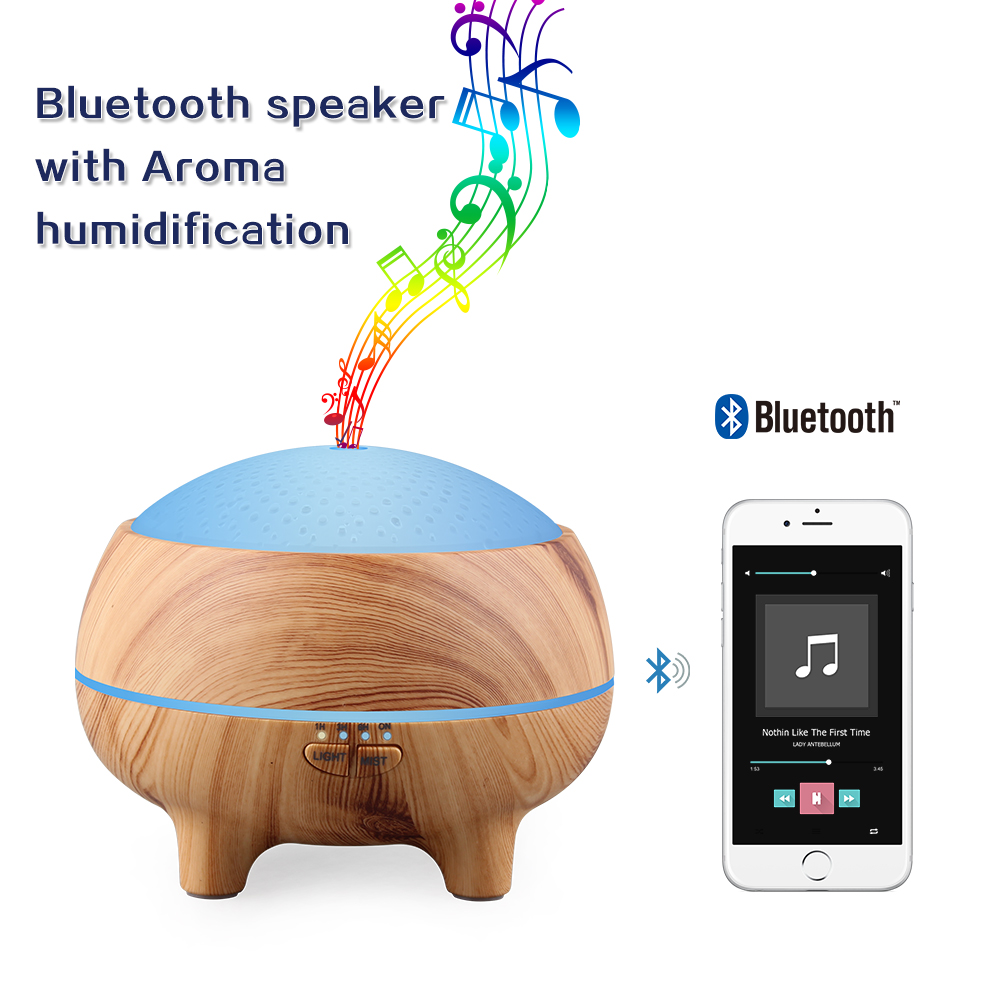 Bluetooth speaker electric essential oil diffuser for office,home,baby room