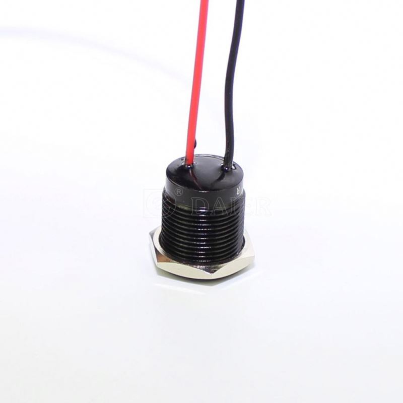 IP67 16MM Waterproof Metal 12V LED Indicator Light Signal Lamp With Various Symbols