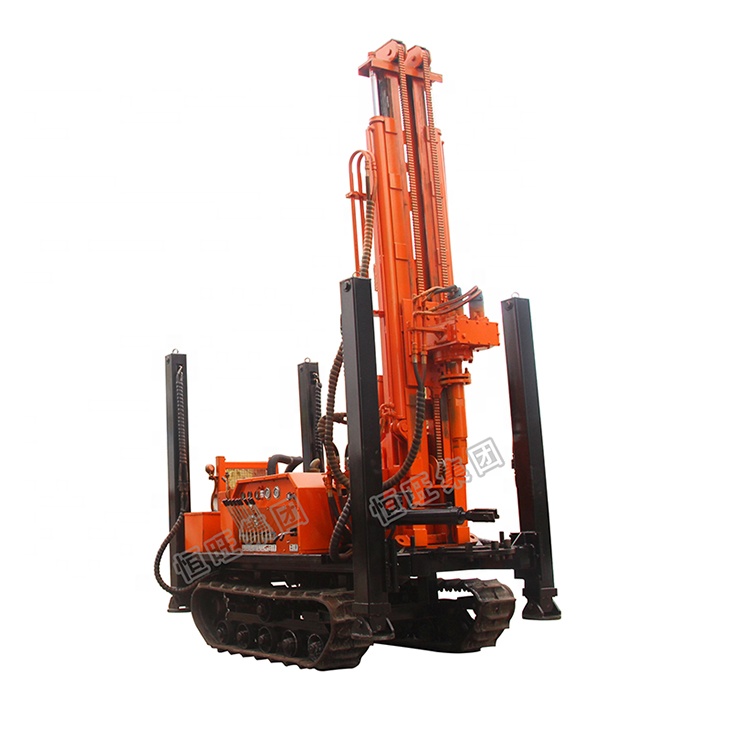 Deep hole diesel pneumatic crawler borehole soil drilling machine made in china