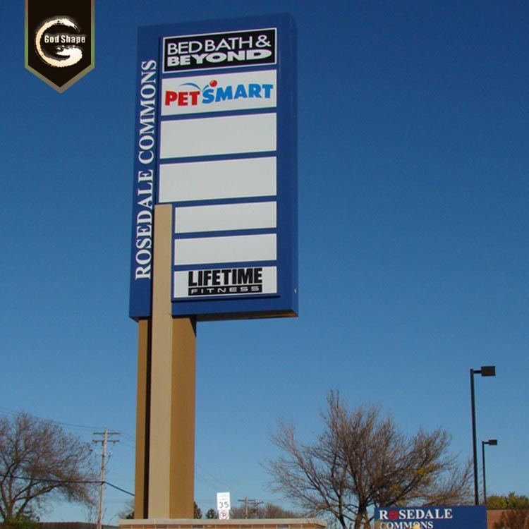 Customized designfree standing information display pylon sign