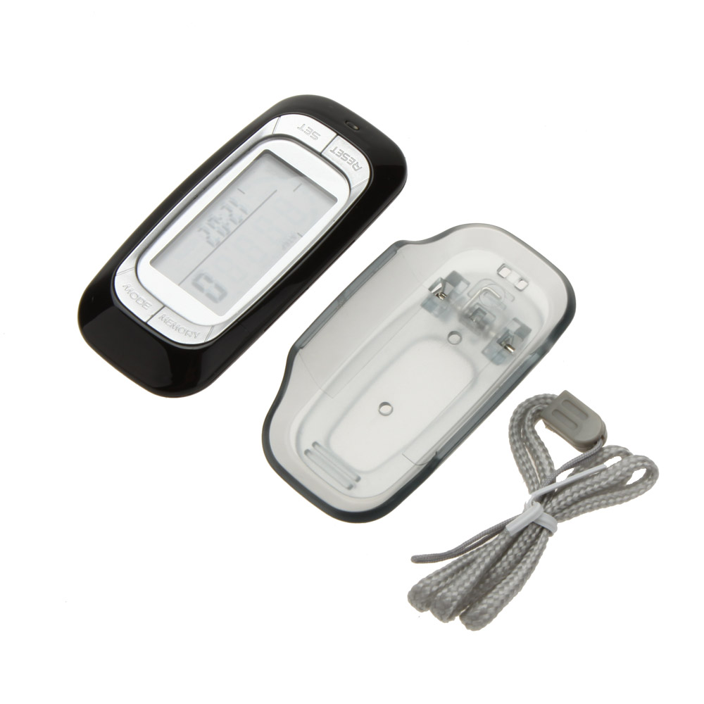 3D Sensor Multi-Function LCD Display Pedometer with 7-Day Memory Step Calorie Distance