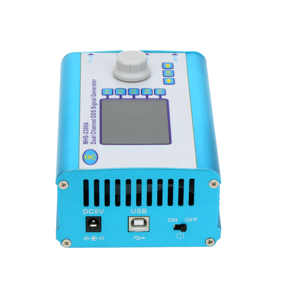 Professional Signal Source 5MHz 2.4 LCD Dual Channel DDS Function Signal Generator with Arbitrary Waveform