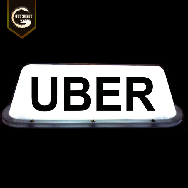 Vacuum Forming Plastic Taxi Sign Advertising Roof Top Light Box