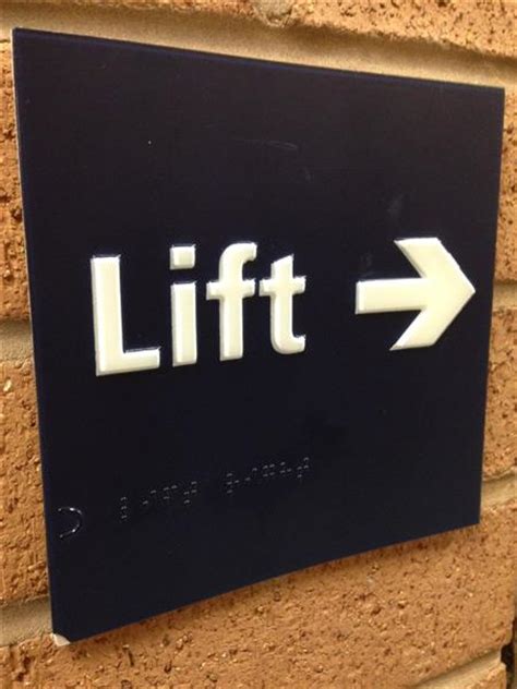 Top Grade Toilet Restroom Ada Acrylic Braille Tactile Sign for stair