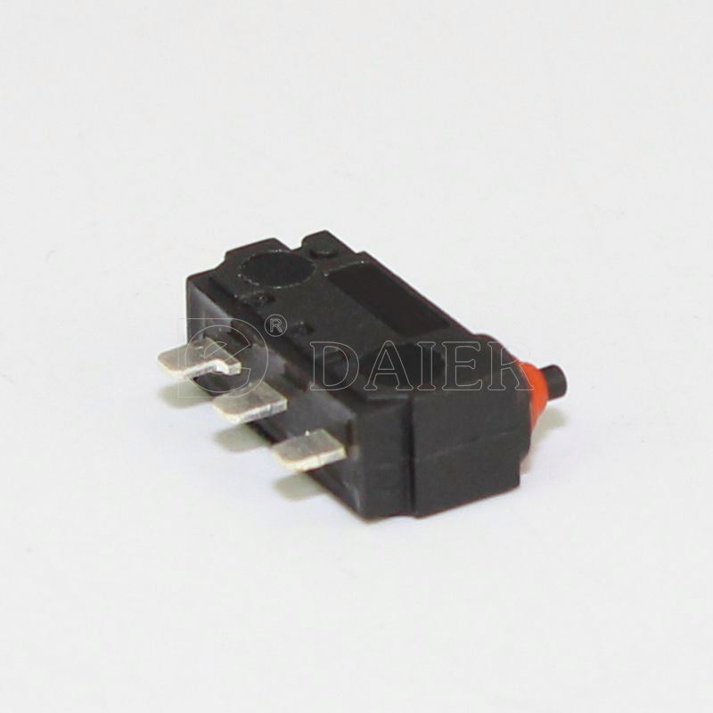 3A 12VDC Panel Mount 3 Pin Button Type Dustproof Small Micro Switch IP67