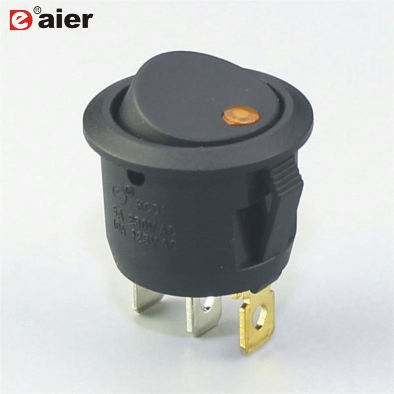 10A 125VAC SPST ON OFF 3PIN Momentary Rocker Switch 12v