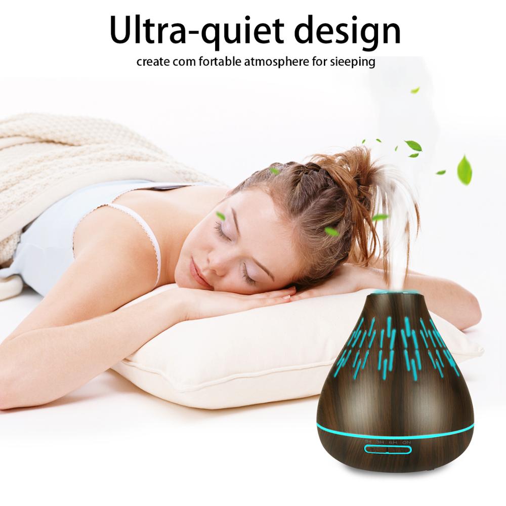 Europe Hot Sales Wood Grain 300ml Ultrasonic Aroma Diffuser with CE ROSH Certificate