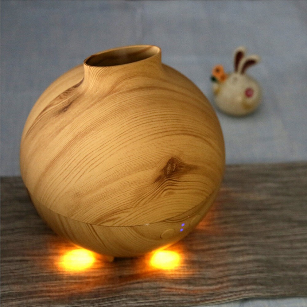 Hidly wholesale 600ml ultrasonic essential oil diffuser with wood grain design