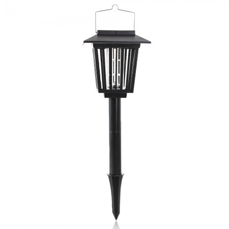 Yard Mosquito Insect Zapper Killer Bugs Repeller Solar UV LED Garden Light Lamp