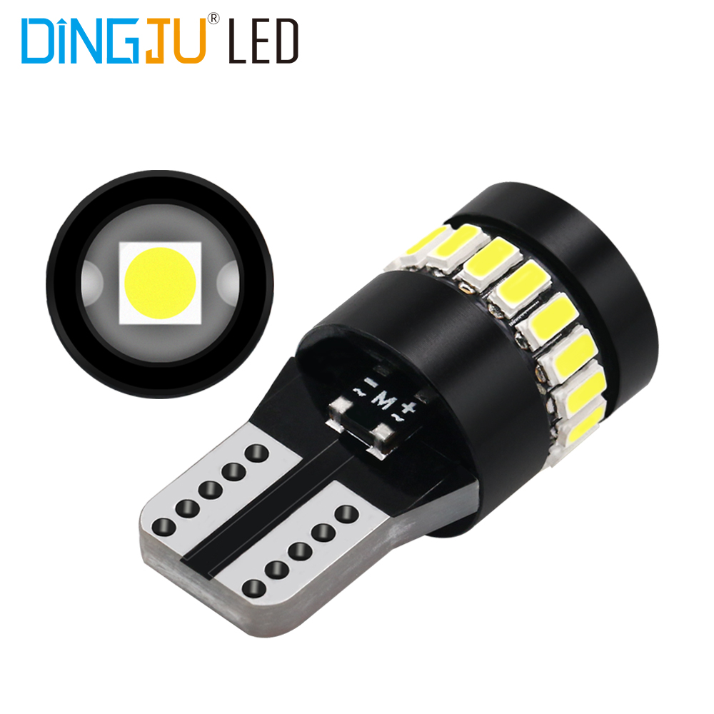 Hot Sale T10 W5w Led 18smd 3014 1smd 3030 Car Bulb 1.6w 194lm 6000-6500k Light Licence Plate Low Price