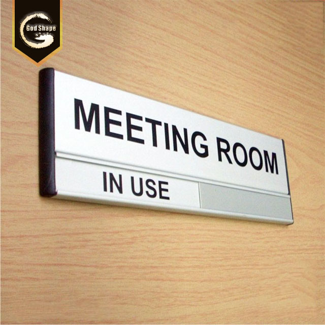 Indoor vintage aluminum door plate office sign hotel sign name plate