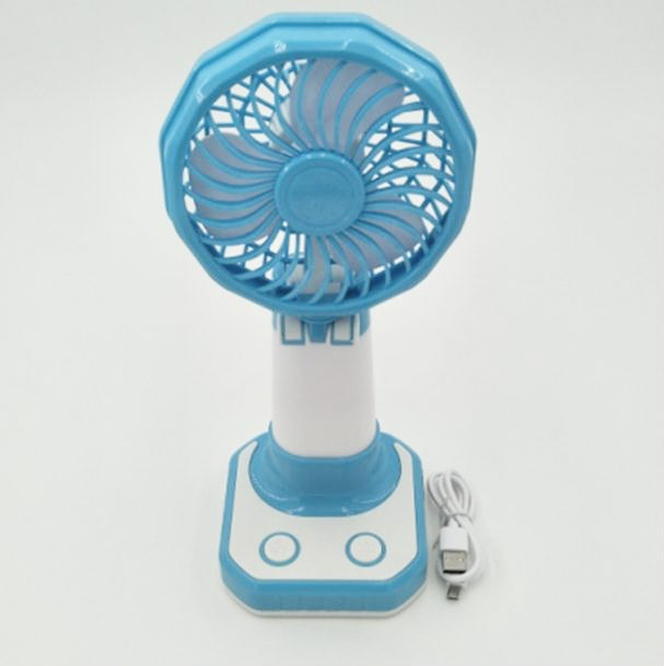 Goldmore Folding Rechargeable LED Light Mini Desk Table USB Fan