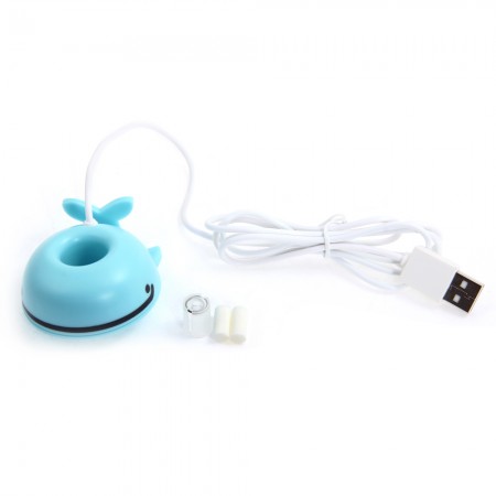 Portable USB Cute Whale Shaped Mini Humidifier for Home Office Cool Moisture Air