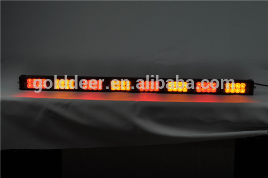 64W LED Flashing Warning Light Amber Traffic Advisor Light Bar (SL784)