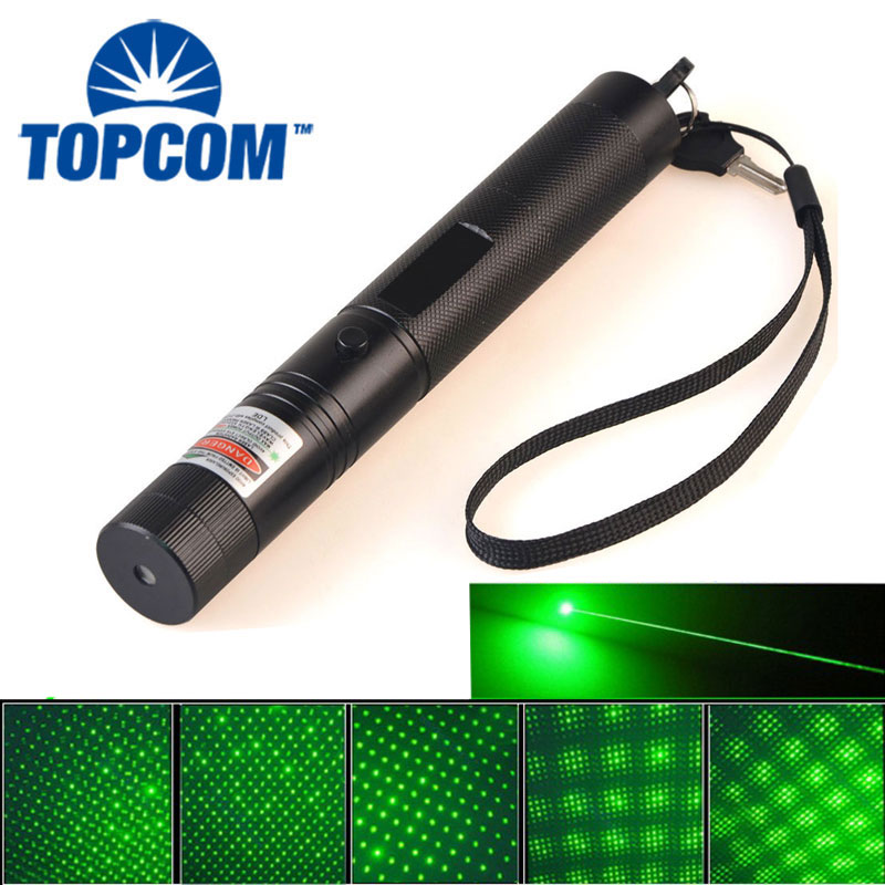 High Power Rechargeable Red Blue Green Laser Pointer 303 50mW