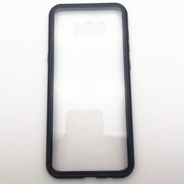 2019 New Arrival 360 Metal frame glass flip  cover explosion Magnetic phone case For Samsung galaxy S8 S8 Plus