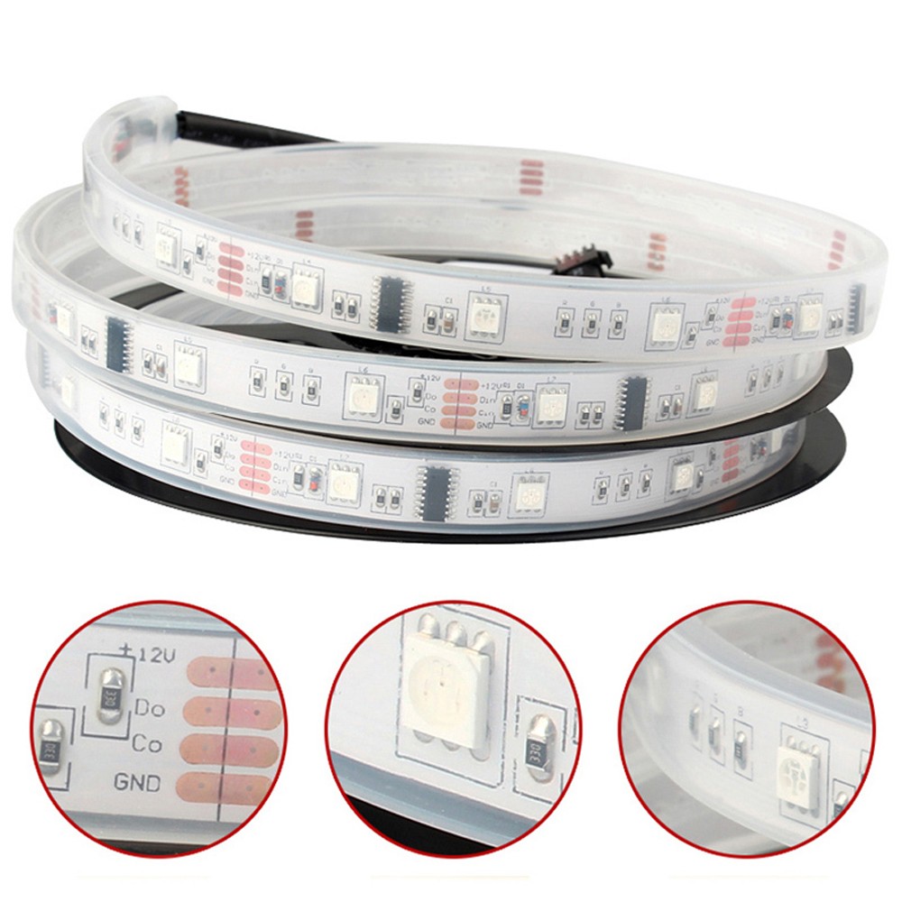 RGB dream magic led strip  DC12V 6803 IC IP67 waterproof LED Strip 5050 SMD 150LED flexible light+133 Program RF controller