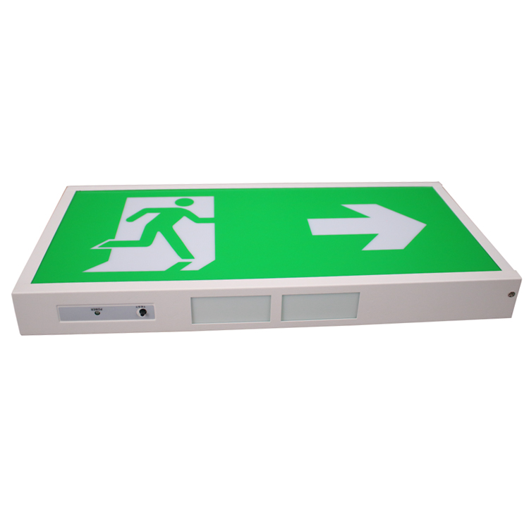 directional arrow exit CE RoHS SAA emergency sign with 3 hrs standby