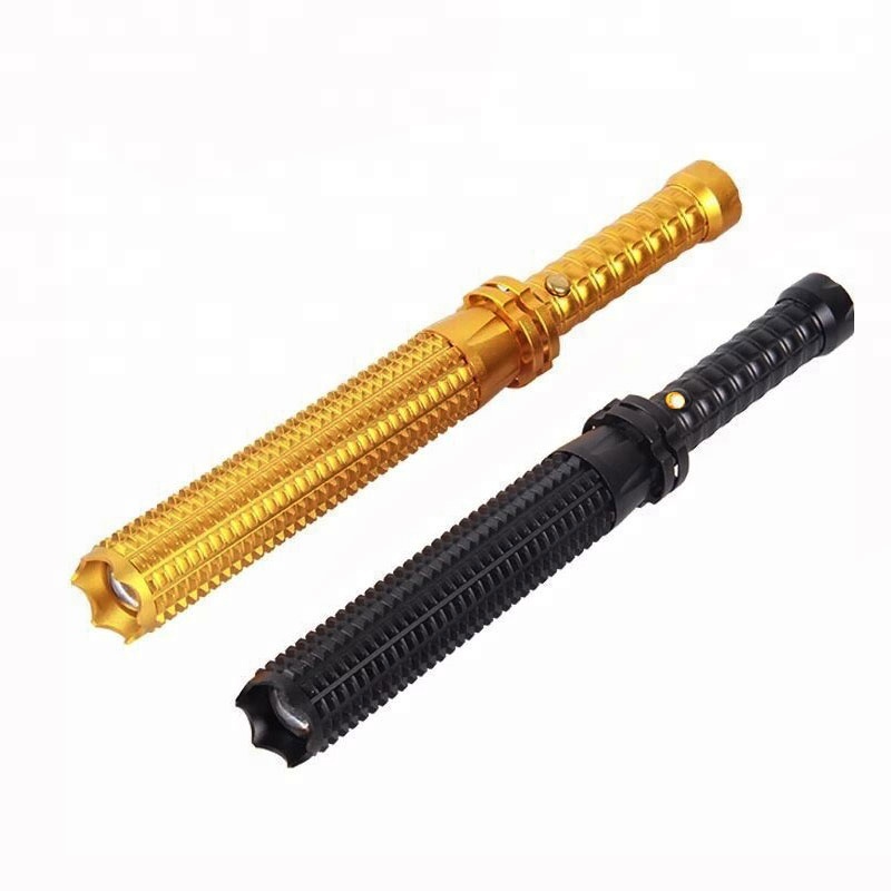 Tactical Emergency Lamp 3W XPE LED Self-defense Telescopic Police Security Baton Flashlight Torch