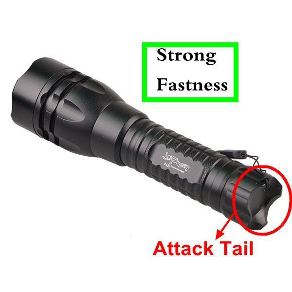 380nm Aluminum 3W High Power Blacklight UV Diving Flashlight