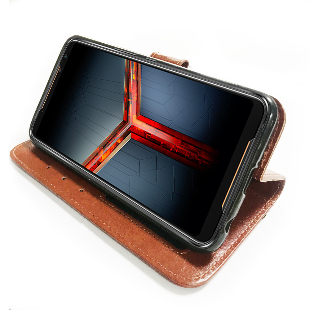 Factory supply wallet leather case For ASUS ROG Phone II stand leather flip cover