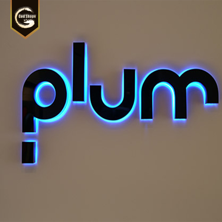 3D Letters Wall Mounted Outdoor Store Name Logo LED Signs