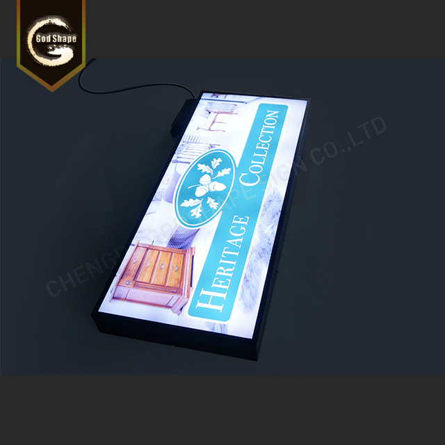 Modern Advertising Acrylic Rectangle Professional Customized Light Box Sign Single Sided Led Light Box Signage