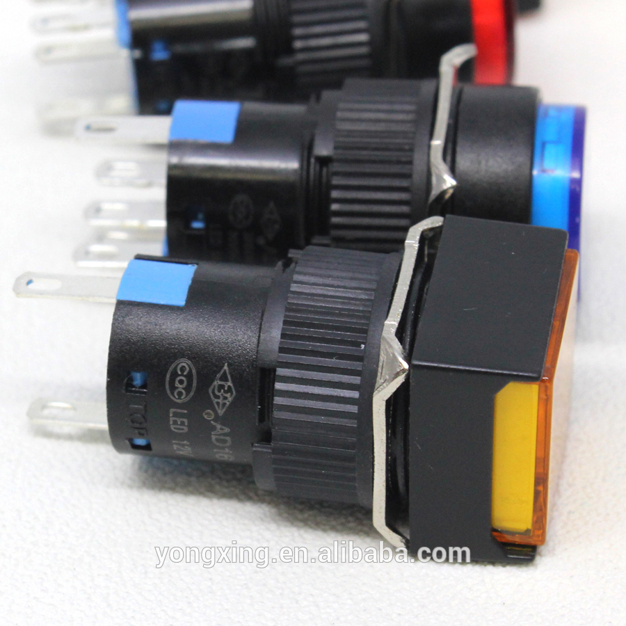 12v illuminated switch / 24 volt push button switch double push button switch