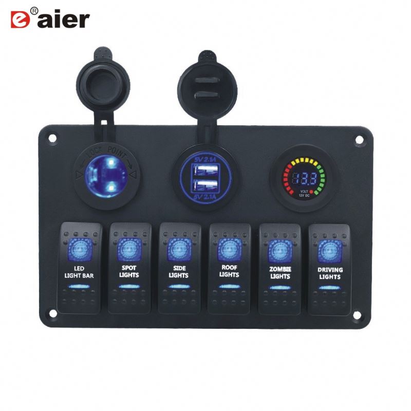 12V 24V 110V Rocker Switch 20A 125V 15A 250V Panel
