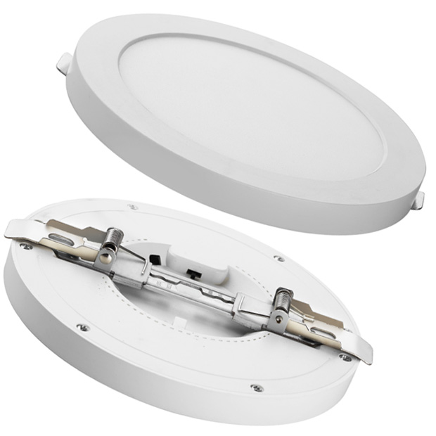2019 New Designed 6w 12w 18w 24w Square Slime Frame Office Home Flat Ceiling Saa Brightness 110lm/w 11inch Round Led Panel Light