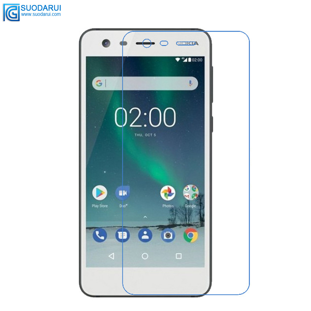 Tempered Glass Screen Protector for Nokia 2 2.1 9H 2.5D 0.26mm HD Transparent Film