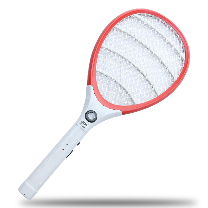 Built-in charging electric mosquito swatter household hand-held switch strong electric fly swatter mosquito control