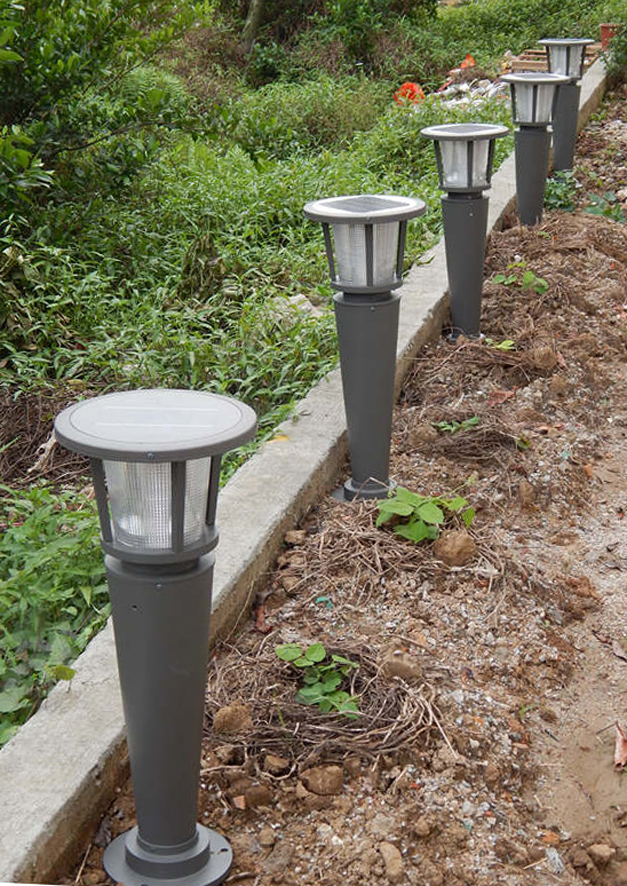 open air aluminum outdoor powered energy 15W waterproof bollard Light Led garden Light landscape lawn light