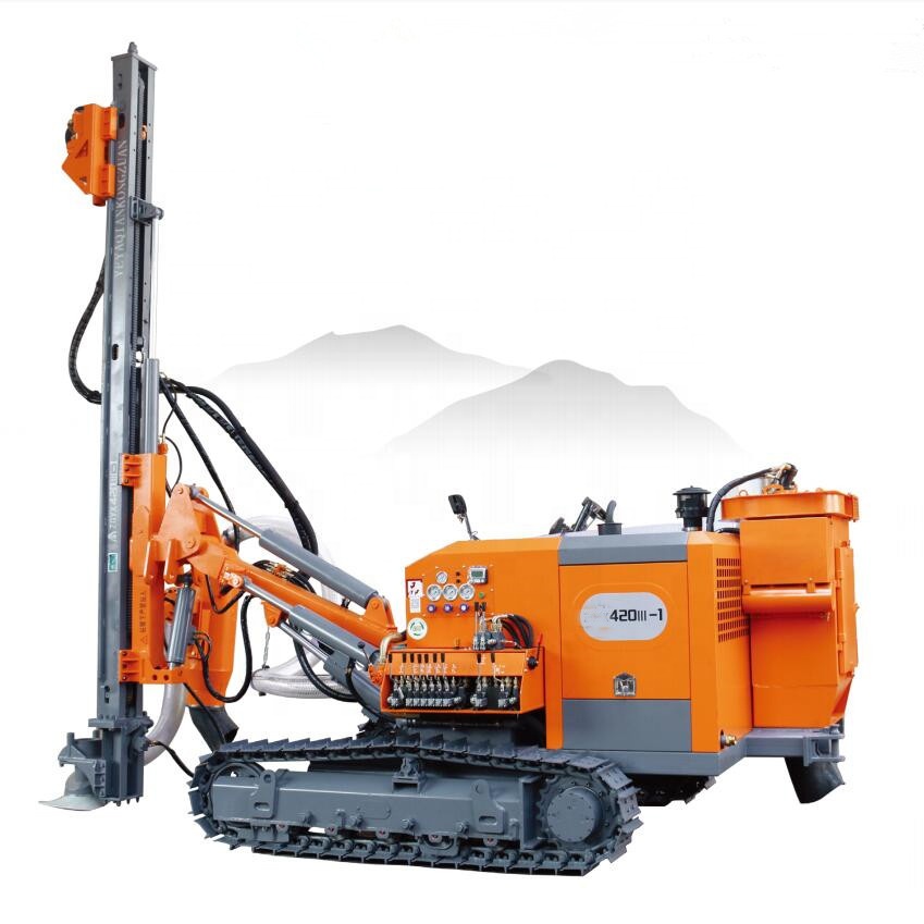 China high effencicy mine blasting hole mobile DTH drilling rig