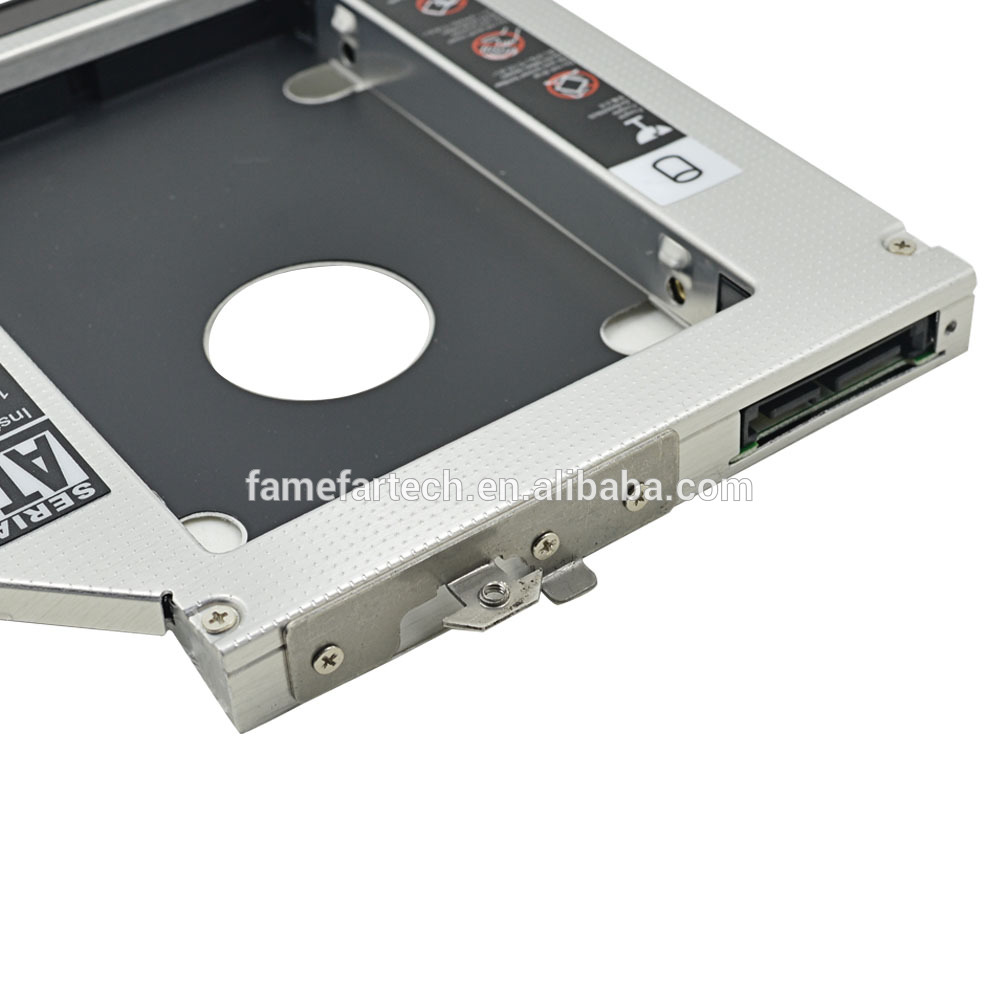 Hard Drive Enclosure Aluminum 2nd HDD Caddy 12.7 mm Box SATA 3.0 2.5 For HP Compaq 6530B 6535B 6730B 6730S 6735B 6735S Optibay