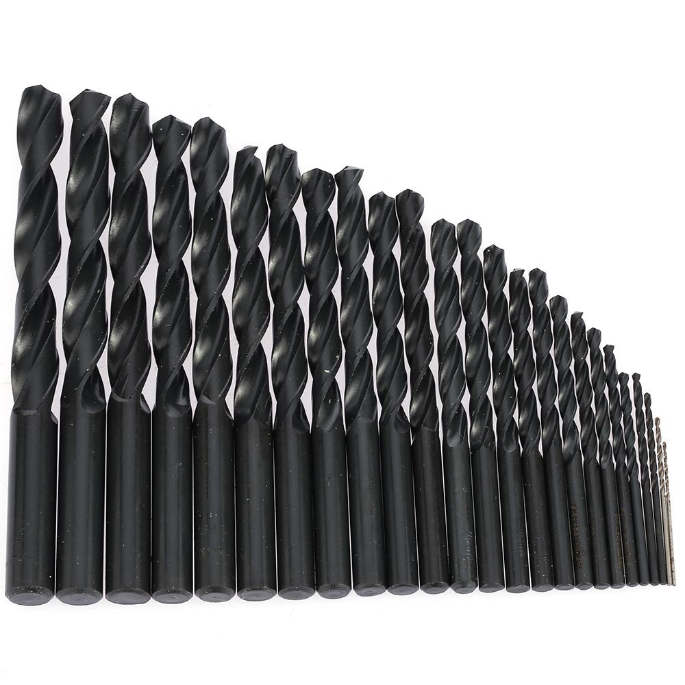 25pcs/set 1.0-13mm HSS Twist Drill Bit Set High Speed Steel Drilling Tool Good Quality ferramentas Repair tools herramientas