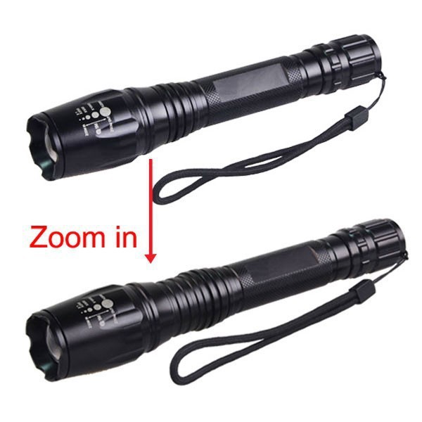 Portable t6 tactical Flashlight Rechargeable Flash Light Military Flashlight