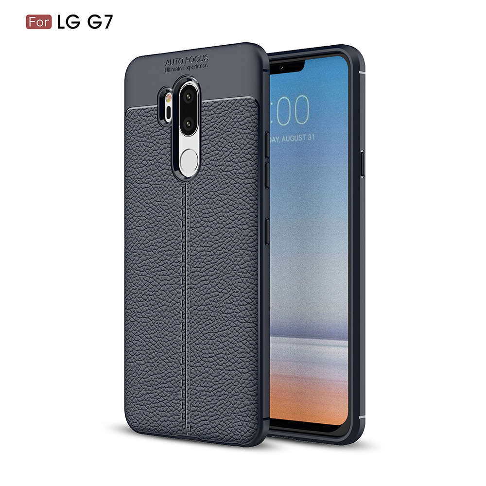 Carbon Fiber Lichee Pattern tpu For LG G7 Soft TPU Case
