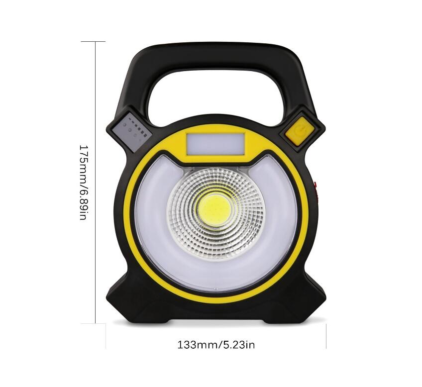 Morden style Ningbo Goldmore ABS+PP material COB work light can charge the mobile phone for lighting