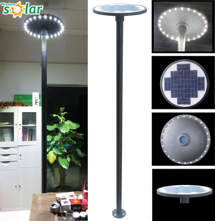 Bright led wireless lights round solar lights for garden JR-NM01