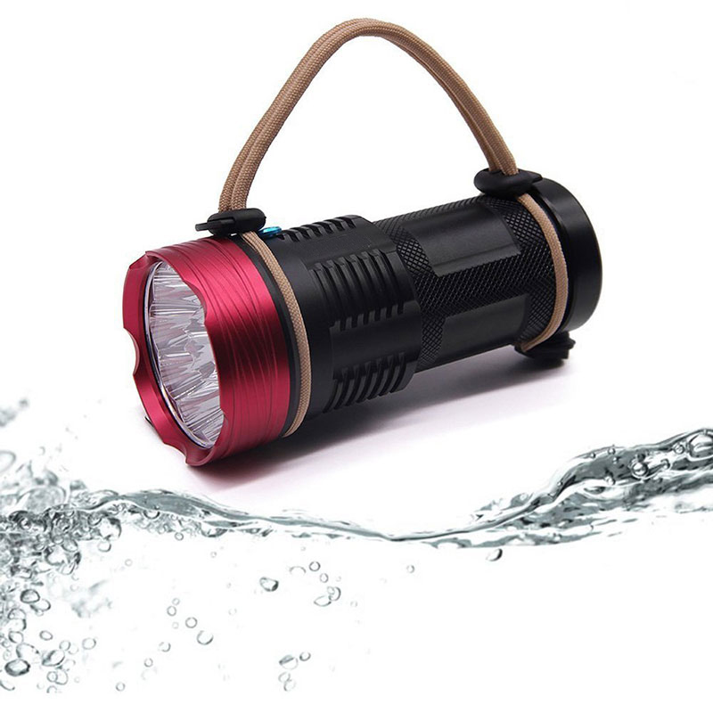 Waterproof 10pcs T6 Led Power Style Led 5000 Lumens Flashlight