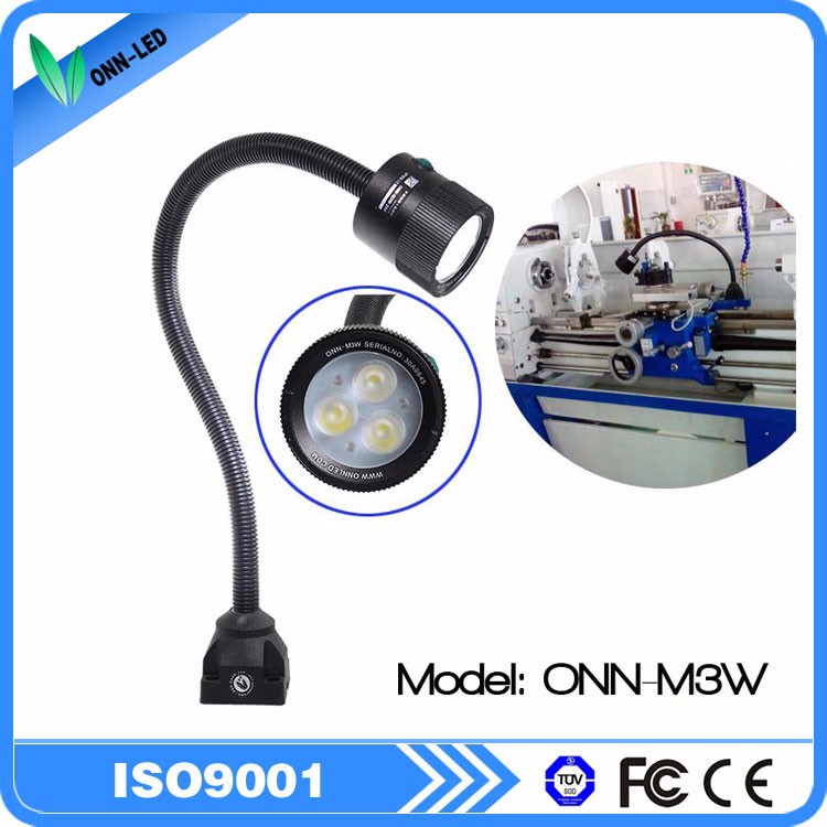 Onn M3W 24V 220V IP65 220v led gooseneck machine light with different length hose