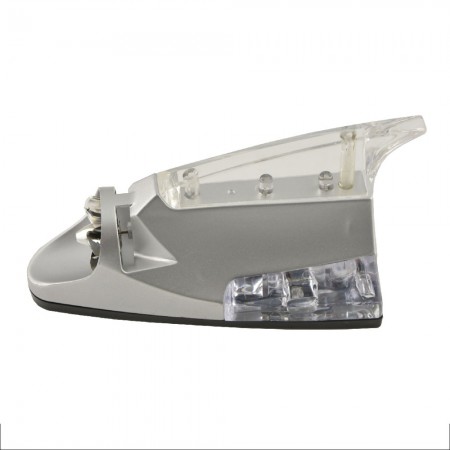 Auto Car Vehicle Colorful Lights Wind Power Shark Dummy Decorative Antenna