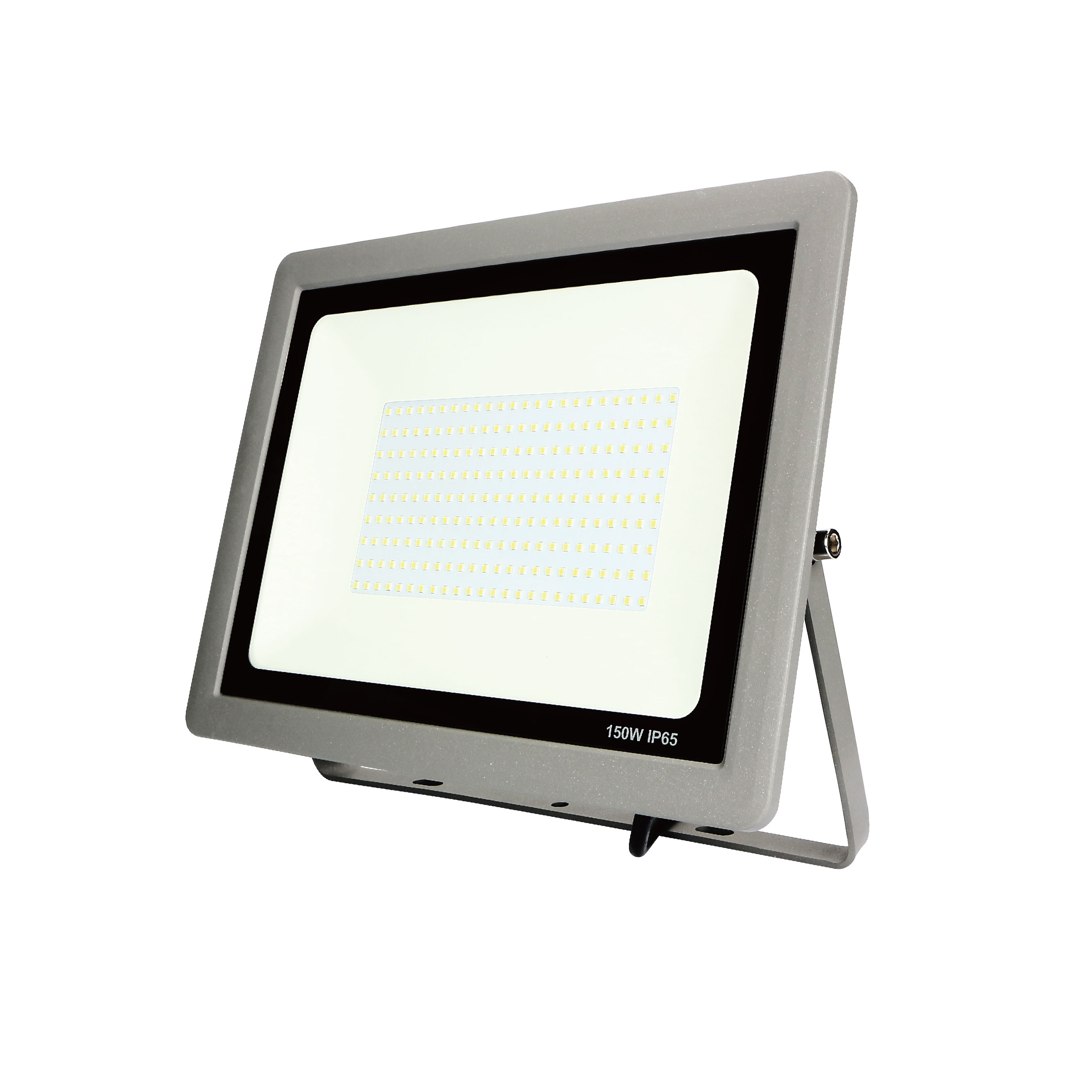 Smd 90lm/w Aluminium Ip65 Football 150w Led Flat Panel Flood Light With 1/2 Adjustable Bracket