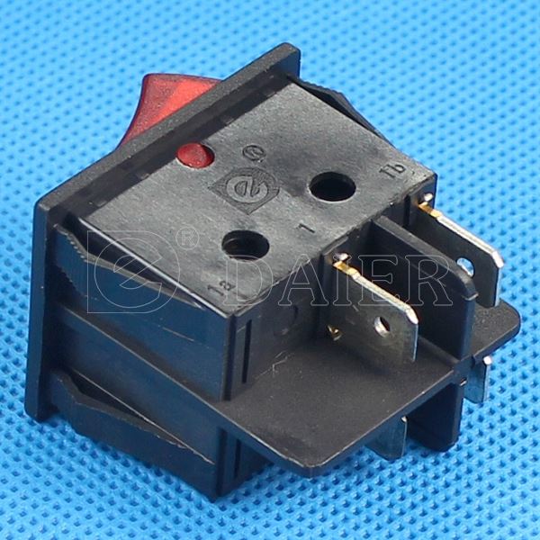 KCD2-2-201N 16A Rocker Switch 120V With Solder Terminal