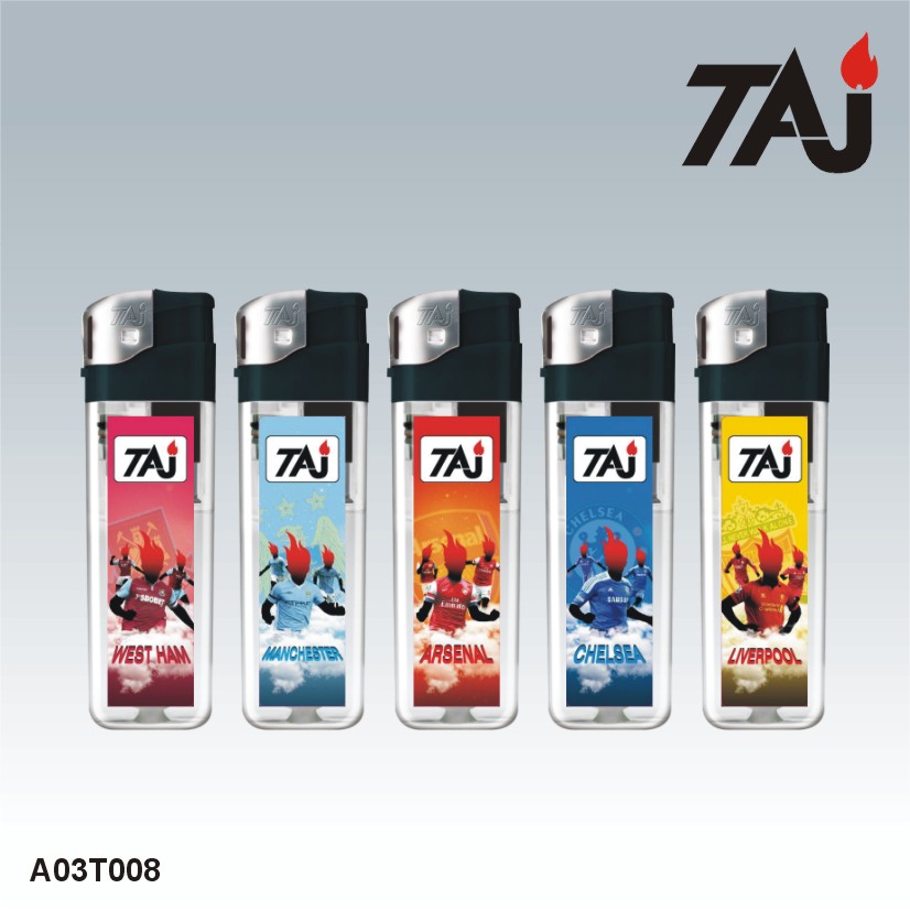 TAJ Brand Disposable Electronic Lighter with football club design