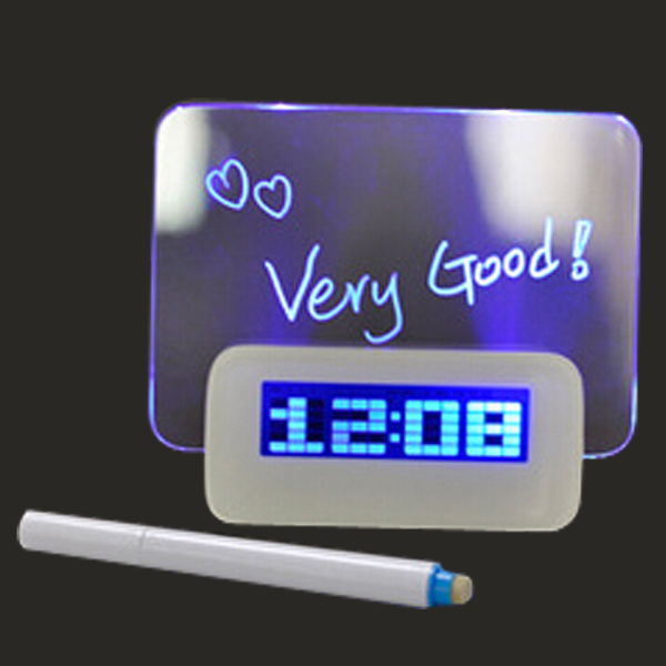 Romantic message board led message board alarm clock