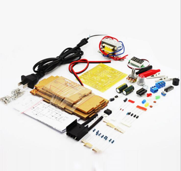 Quality Regulated Power Supply LM317 1.25V-12V Continuously Adjustable Regulated Voltage Power Supply DIY Kit with Transformer