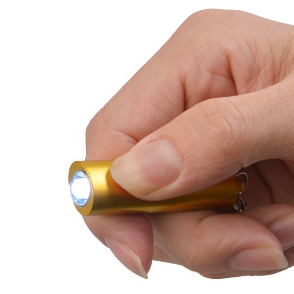 Promotional Custom Mini Aluminum LED Torch Keyring